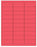 Medical Labels - Red Desktop Laser Labels, 2-5/8" x 1.0"