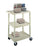 Luxor Utility Cart 43 Inch 3 Shelves Gray - HE42-G