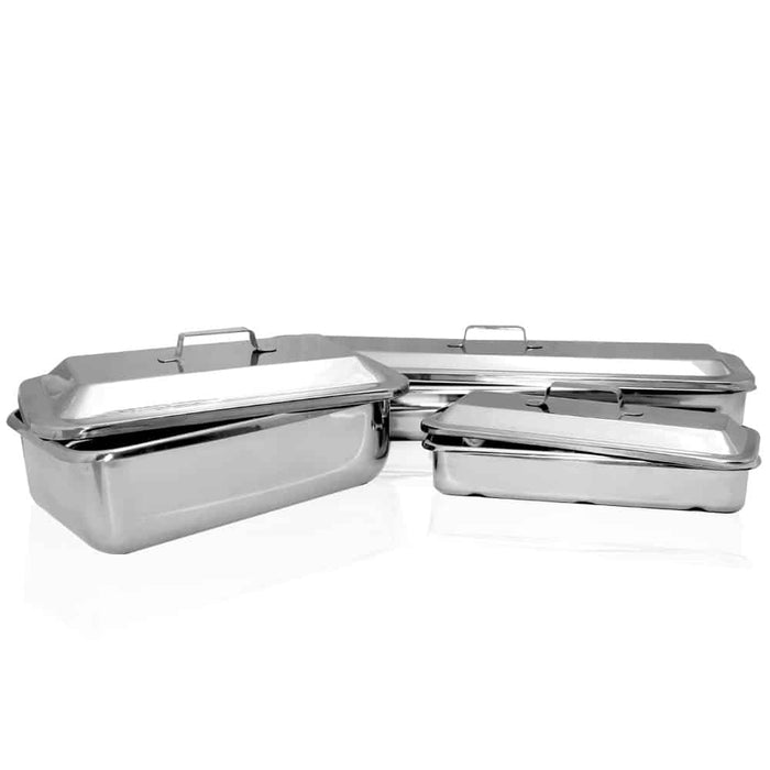 Mopec Instrument Tray & Cover Set, Various Sizes Available