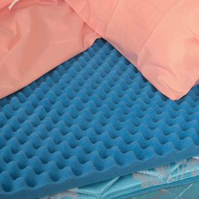 Mabis Healthcare Convoluted Bed Pad 72 L X 33 W X 2 Inch - 552-8002-0000