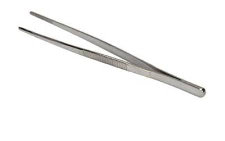 Precision - Dressing Forceps 5-1/2 Inch Length Stainless Steel NonLocking Thumb Handle Straight Serrated Tips - 25-736-000