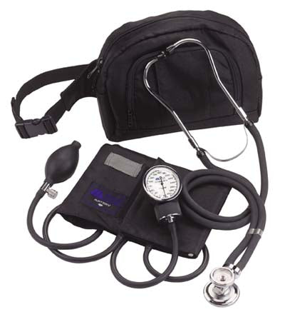Mabis Healthcare Match Mates Blood Pressure Kit Pocket Style Hand Held 2-Tube Adult Size Arm - 01-365-021
