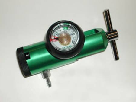 Mada Medical Products - Mini Oxygen Regulator Click Style 0 - 8 LPM Barb Outlet CGA-870 - M1935-8GB