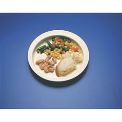 Maddak Round-Up Plate White Reusable 8 Inch Diameter - 745290001