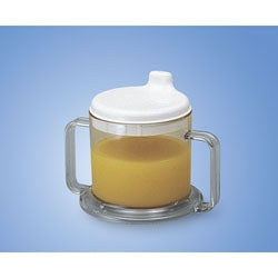 Maddak Ableware Drinking Mug 8 oz. Clear Plastic Reusable - 745960000