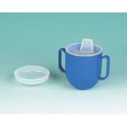 Maddak Ableware Spillproof Drinking Cup 6.5 oz. Blue Plastic Reusable - 745940000