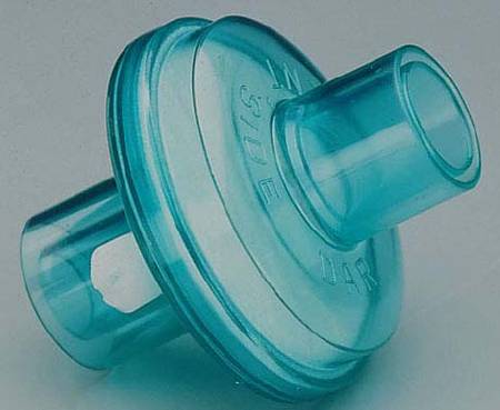 Barrierbac S - Electrostatic Filter 22mm Male / 15-22 mm Female / 15 mm Male, 99.99% Efficiency, 19 Gm, 35 ml Dead Space, Hydrophobic Media - 350U5879
