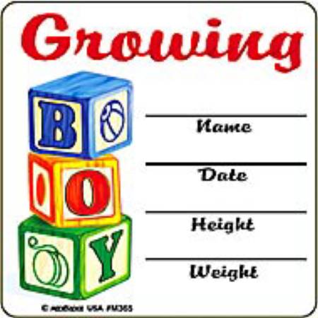 Medibadge 90 Per Unit Growing Boy Sticker - M365P