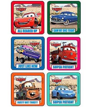 Medibadge Kids Love Stickers 90 Per Unit Disney Cars - Super Patient Sticker - 2586P