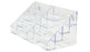 Medibadge Sticker Rack 8 Pockets Clear - DSP-4