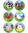 Kids Love Stickers - 90 per Unit Baby Barnyard Animals , Assorted Sticker - 2843P