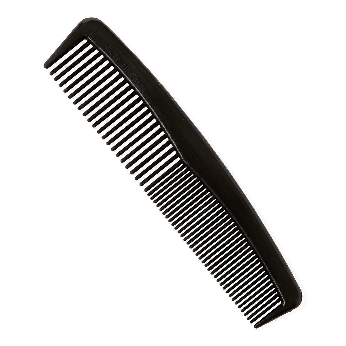 Centurion Sterile Plastic 7 Inch Classic Comb Black - 100 Per Case