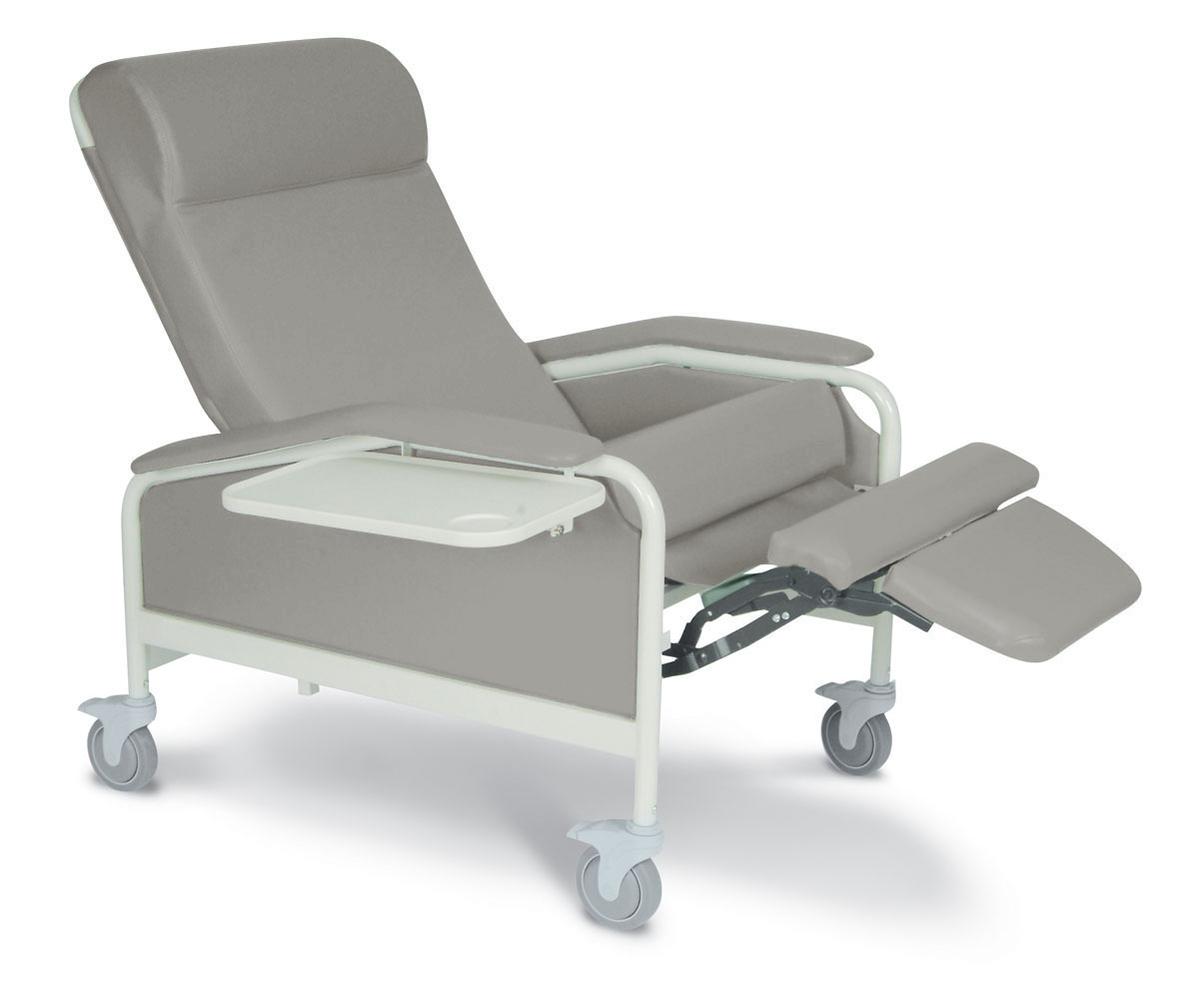 Winco RECLINER, PT CARECLINER W/TB-133 NYLON CASTERS GRY XLG - 6540-07-TB