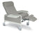 Winco RECLINER, PT CARECLINER W/TB-133 NYLON CASTERS GRY XLG - 6540-07-TB
