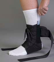 Medical Specialties ASO Ankle Brace Medium Lace-Up / Hook and Loop Closure Left or Right Foot - 264034