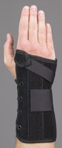 Wrist Lacer - Wrist Brace Aluminum / Felt / Suede Left Hand Black Medium - 223924