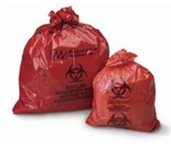 Medegen Medical Products LLC Medegen Medical Products Biohazard Waste Bag 12 - 16 gal. Red Polyethylene 25 X 35 Inch - 2635