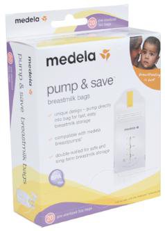 Medela Breast Milk Storage Bag Pump & Save Zipper Top - 87233