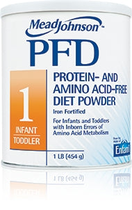 Mead Johnson PFD Toddler Protein and Amino Acid-Free Formula Unflavored 1 lb. Can Powder - 892701