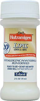 Mead Johnson Nutramigen Lipil Infant Formula 2 oz. Bottle Ready to Use - 898301