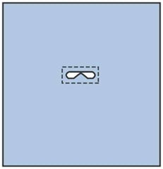 Medline - EENT Drape Bilateral Eye Drape Sterile - 55517