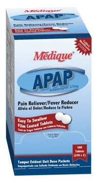 APAP - Pain Relief 325 mg Strength Acetaminophen Tablet 24 per Bottle - 14564