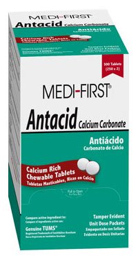 Medique Products Medi-First Antacid 420 mg Strength Chewable Tablet 100 per Box - 80233