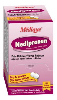 Medique Products Mediproxen Pain Relief 220 mg Strength Naproxen Sodium Tablet 100 per Box - 23733