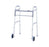 Merits Health Products Dual Release Folding Walker Adjustable Height Deluxe Aluminum Frame 300 Lbs. Weight Capacity 32-1/2 To 39-1/2 Inch Height - W124
