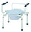 Merits Health Products Commode Chair Drop Arm Steel Frame 16-1/2 To 22-1/2 Inch Height - C313-2