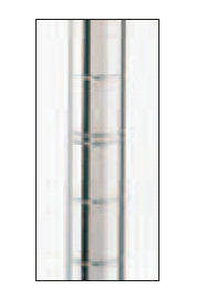Intermetro Industries Post 62-9/16 Inch H, 3-1/2 Lbs, Chrome, Staked - 63P-STKD