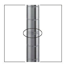 Site-Select - Shelf Post 33-7/8 H, 2 Lbs, Chrome - 33UP