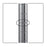 Intermetro Industries Site-Select Shelf Post 33-7/8 H, 2 Lbs, Chrome - 33UP
