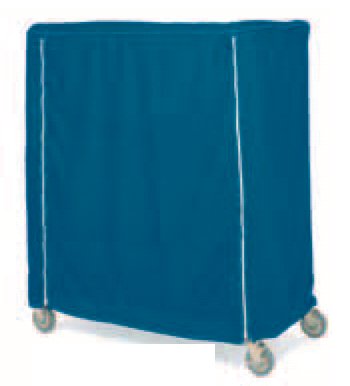Intermetro Industries - Cart Cover Mariner Blue 200 Denier Nylon 36 L X 62 H X 18 D Inch Hook and Loop Closure - 18X36X62VUCMB