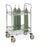 Intermetro Industries Metro Gas Cylinder Cart Size D / E Chrome Plated Steel - ITC12C