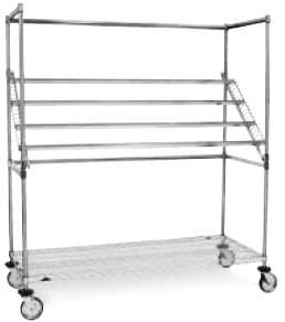 Intermetro Industries Super Erecta Wrap Rack Chrome Plated Steel 40 X 24 X 68 Inch - SWR556DC