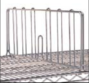 Intermetro Industries Shelf Divider 21 Inch Chrome - DD21C