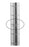 Site-Select - Post 7-5/8 Inch H, 1/2 Lbs, Chrome - 7P