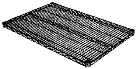 Intermetro Industries SHELF, STORAGE SUPER ERECTA CHROME WIRE 18"X72" - 1872BR