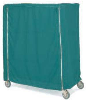 Intermetro Industries - Cart Cover White Coated Vinyl 36 X 18 X 54 Inch Zippered Closure - 18X36X54C
