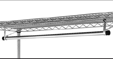 Intermetro Industries Garment Hanger Tube Silver - AT4818NC
