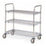 MW Series - Utility Cart Stainless Steel / Chrome / Plastic 24 X 18 X 39 Inch - MW701