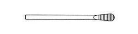 MicroAire - Rasp Stainless Steel Reusable Large / 6.5 X 12.5 mm Serrated Blade - ZR-081