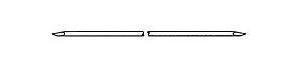 Micro-Aire - Orthopedic Wire K-Wire Double Trocar Points NonSterile 0.062 X 9 Inch - 1600-962NS