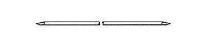 MicroAire Surgical Instruments Micro-Aire Orthopedic Wire K-Wire Double Trocar Points NonSterile 0.062 X 9 Inch - 1600-962NS