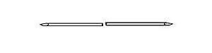 Micro-Aire - Orthopedic Wire K-Wire Double Trocar Points NonSterile 0.062 X 6 Inch - 1600-662NS