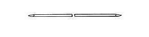 Micro-Aire - Orthopedic Wire K-Wire Double Trocar Points NonSterile 0.054 X 6 Inch - 1600-654NS