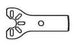 MicroAire Surgical Instruments Saw Blade Oscillating / Sagittal 7 Cutting Edge X 18.5 Cutting Depth X 0.4 Material Thk mm Radial Edge, Fine Tooth - SP-114