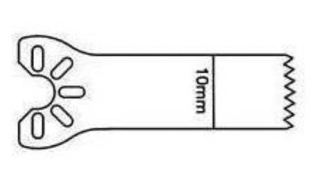 MicroAire Surgical Instruments Aggressive Saw Blade Oscillating / Sagittal 9 Cutting Edge X 25 Cutting Depth X 0.38 Material Thk mm Straight Edge, Coarse Tooth - SP-511