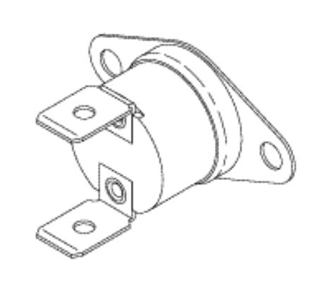 Midmark - Thermostat Opens at 450° F ± 25° F, Closes at 364° F ± 20° F, 15 A at 120 VAC, 10 A at 250 VAC, 1/4 Inch Quick Connect Tabs - 015-1637-00